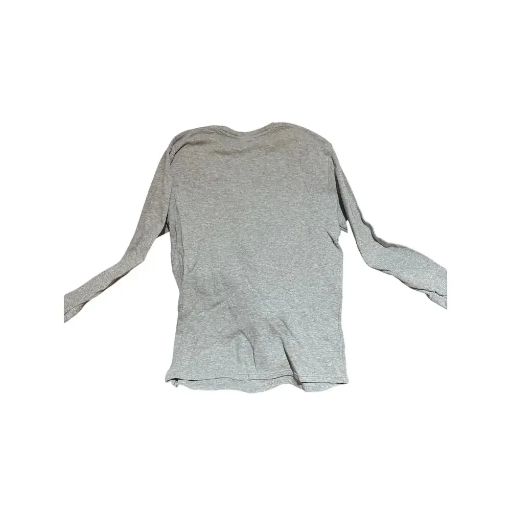 Ralph Lauren XL oatmeal grey shade long sleeve cotton waffle weave shirt euc